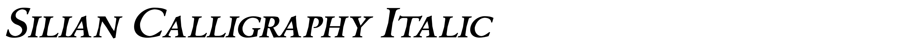 Silian Calligraphy Italic